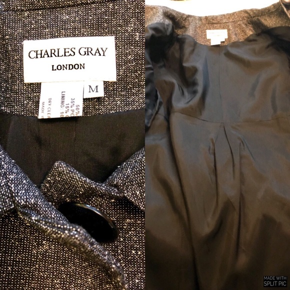 EUC Charles Gray London Peacoat Sz M - Picture 4 of 7